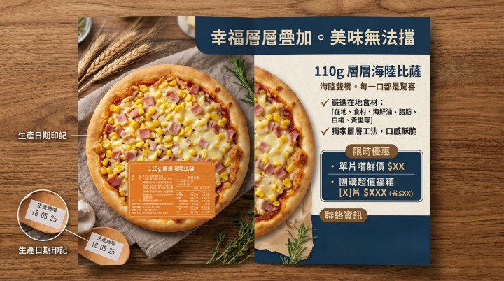 千層總匯比薩/110g